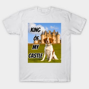 King of My Castle Brittany Dog T-Shirt